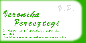 veronika peresztegi business card